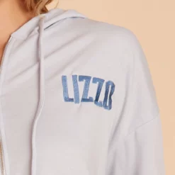 Zip Up Hoodie - Dusty Blue -US Skirt Sales 2024 BIRDY GREY LOUNGEWEAR HOODIE DUSTY BLUE 07