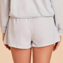 Sweat Shorts - Dusty Blue -US Skirt Sales 2024 BIRDY GREY LOUNGEWEAR SWEAT SHORTS DUSTY BLUE 03