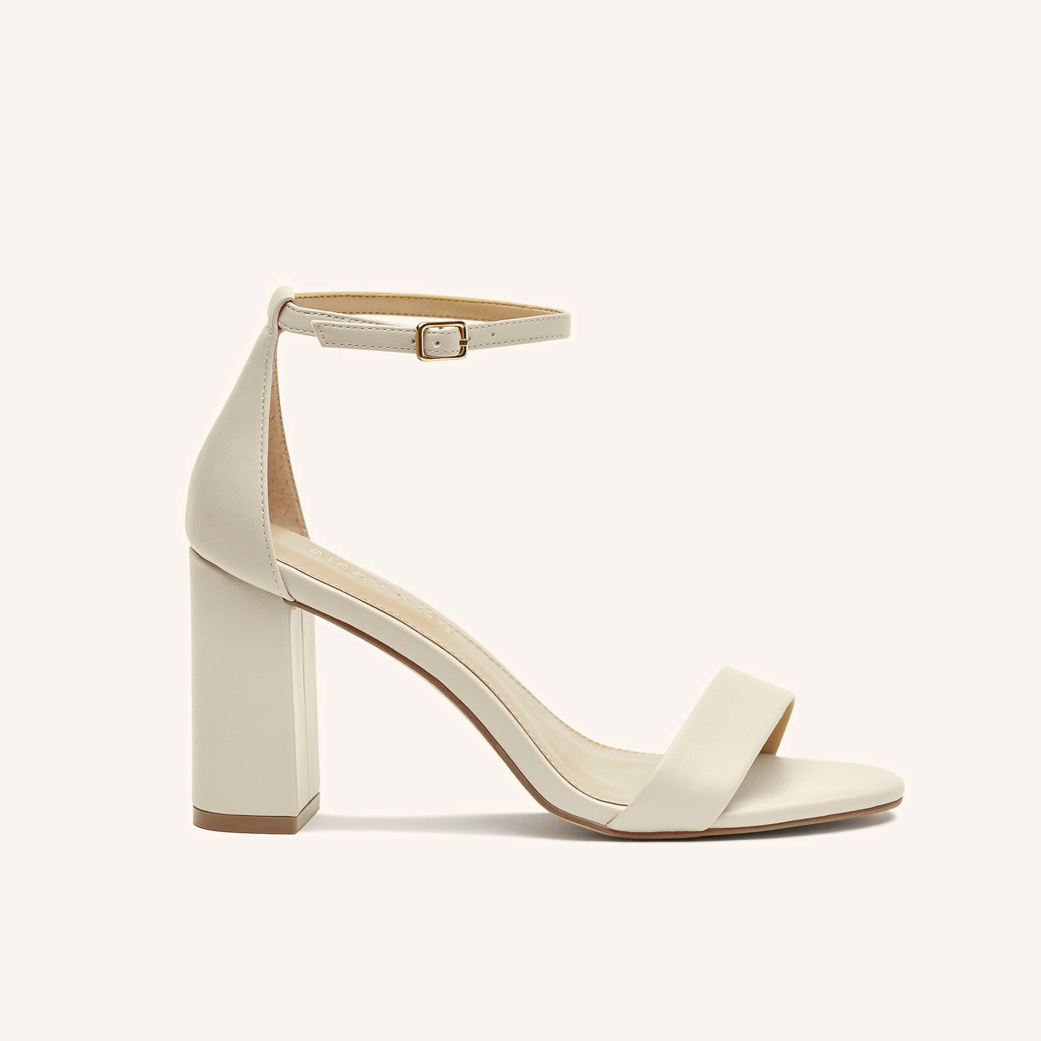 Mary High Chunky Heel - Almond 1 Mary High Chunky Heel - Almond