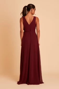 Minae Chiffon Dress - Cabernet -US Skirt Sales 2024 BIRDY GREY MINAE BRIDESMAID DRESS CABERNET 07