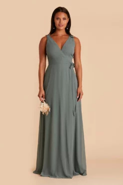 Minae Chiffon Dress - Sea Glass -US Skirt Sales 2024 BIRDY GREY MINAE CONVERTIBLE BRIDESMAID DRESS SEA GLASS 02