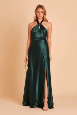 Monica Shiny Satin Dress - Emerald 19 Monica Shiny Satin Dress - Emerald -US Skirt Sales 2024 BIRDY GREY MONICA BRIDESMAID DRESS EMERALD 05