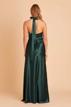 Monica Shiny Satin Dress - Emerald 22 Monica Shiny Satin Dress - Emerald -US Skirt Sales 2024 BIRDY GREY MONICA BRIDESMAID DRESS EMERALD 06