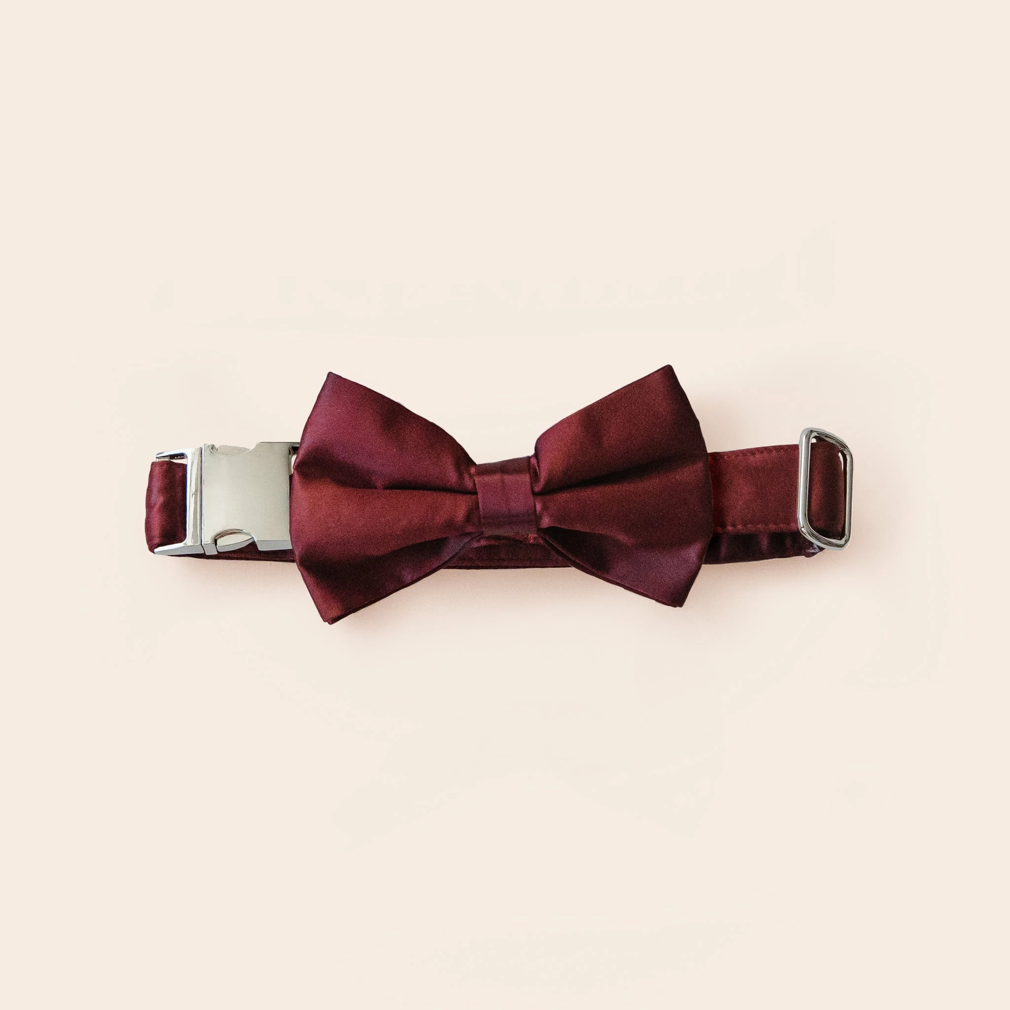Sadie Dog Bow Tie Collar - Sheen Cabernet 1 Sadie Dog Bow Tie Collar - Sheen Cabernet