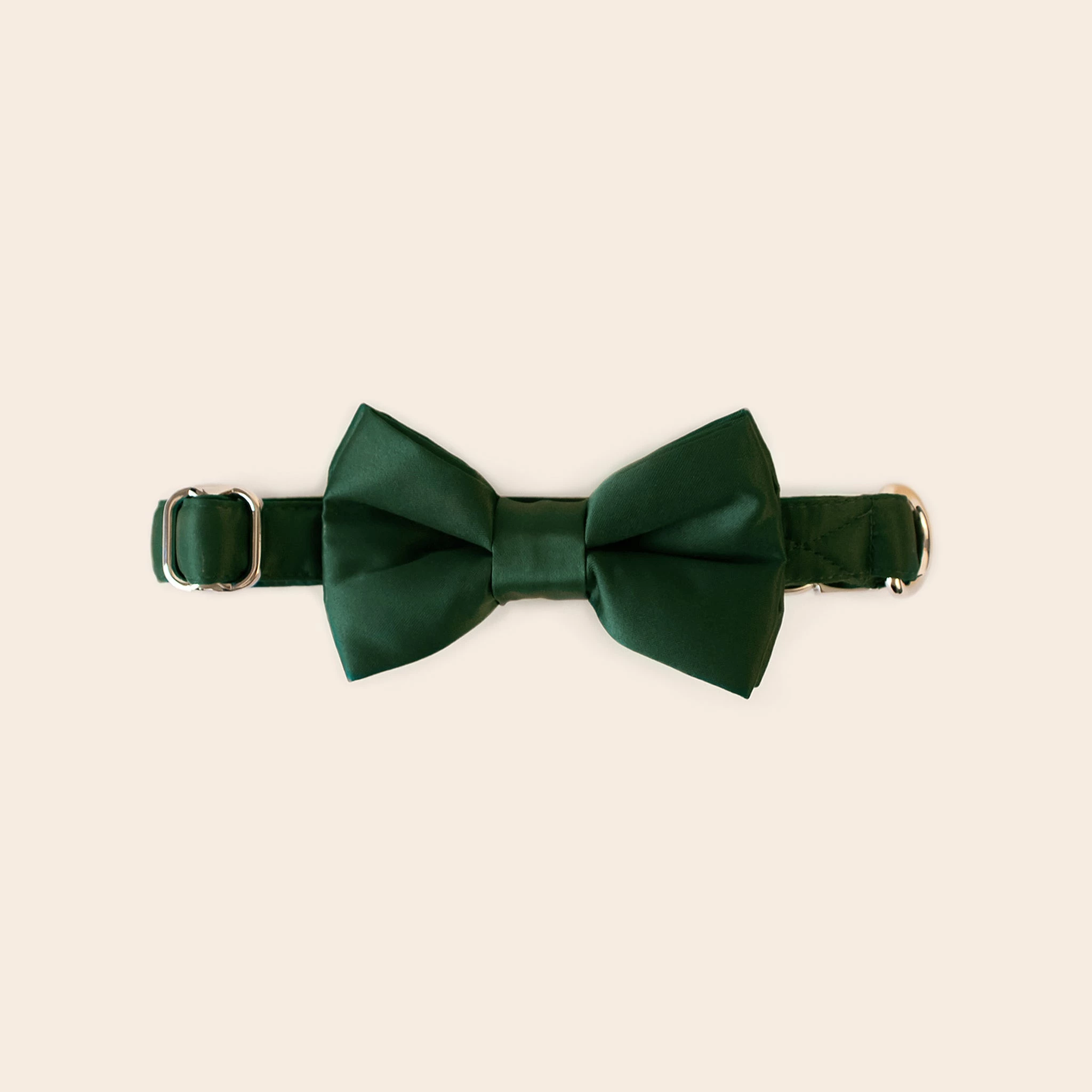 Sadie Dog Bow Tie Collar - Sheen Emerald 1 Sadie Dog Bow Tie Collar - Sheen Emerald
