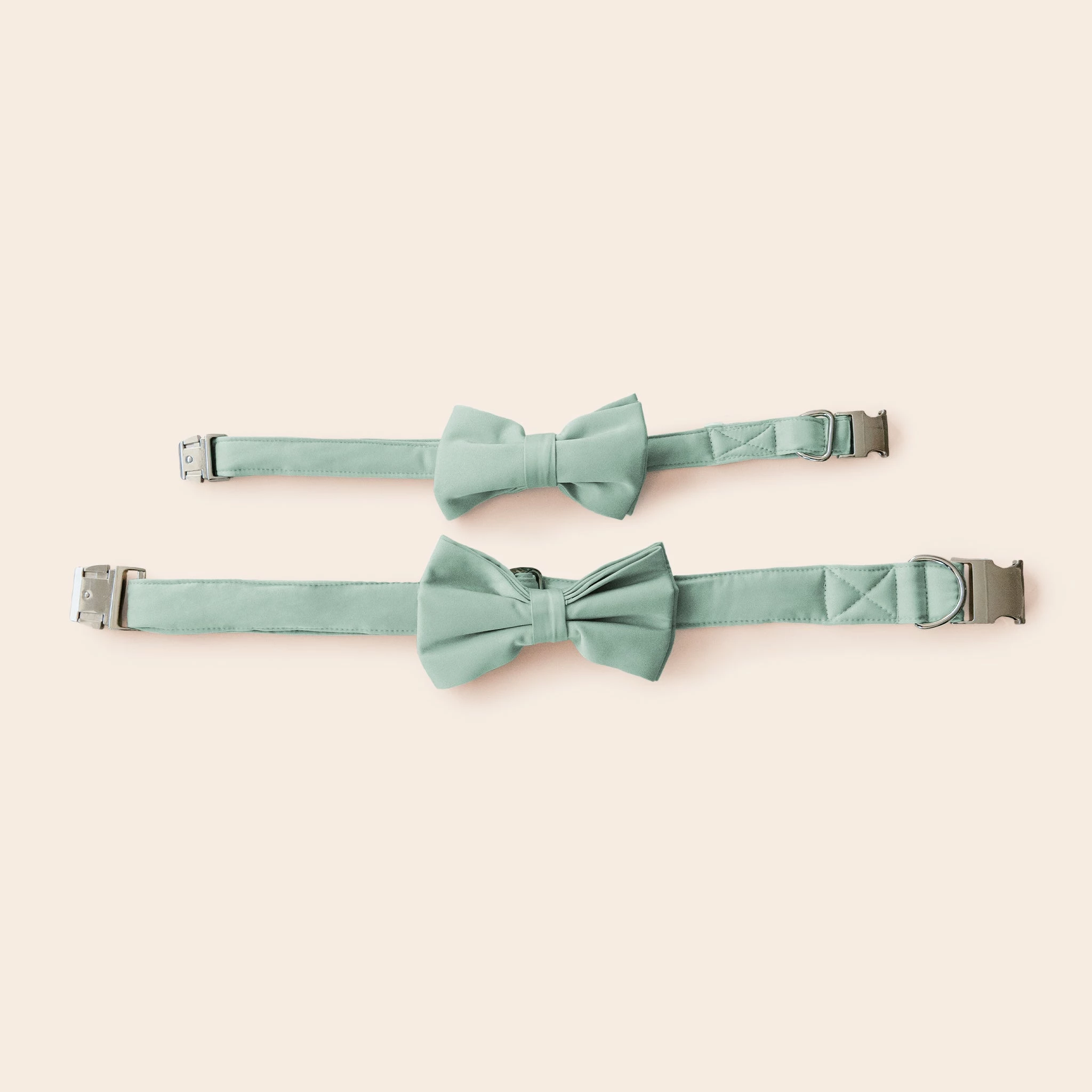 Sadie Dog Bow Tie Collar - Sheen Light Green 3 Sadie Dog Bow Tie Collar - Sheen Light Green - Image 3