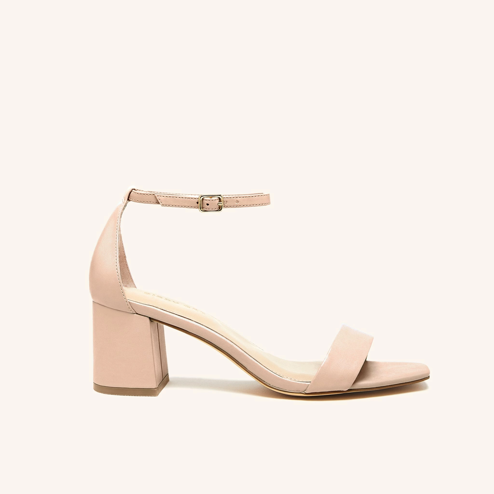Natalie Chunky Heel - Nude Blush