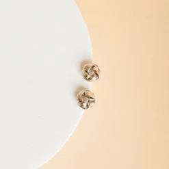 Newport Knot Earrings - Silver