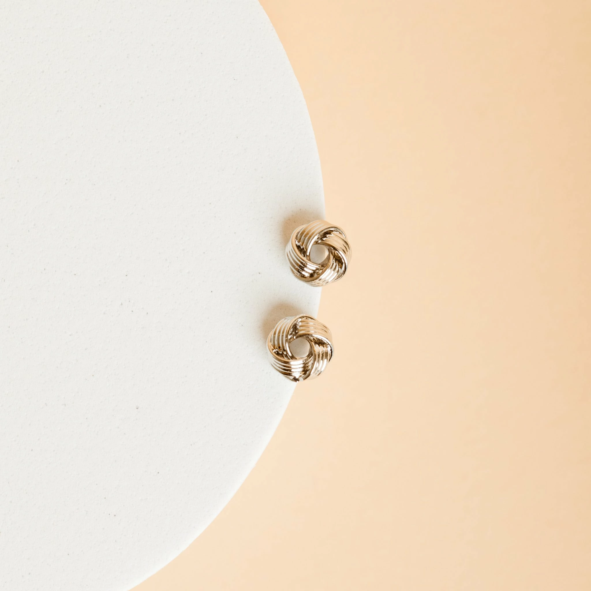 Newport Knot Earrings - Silver 1 Newport Knot Earrings - Silver