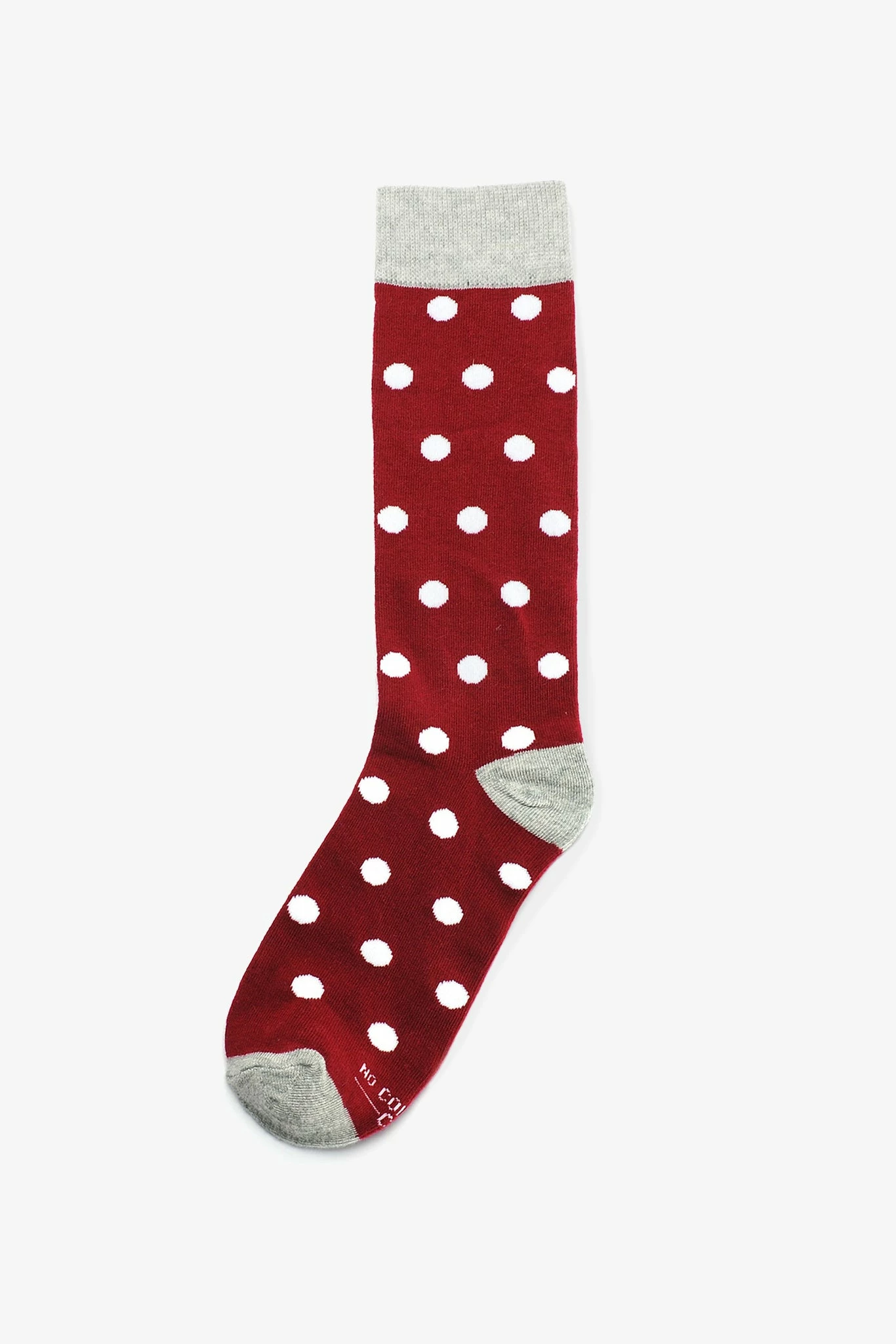 Polka Dot Groomsmen Socks By No Cold Feet - Burgundy 1 Polka Dot Groomsmen Socks By No Cold Feet - Burgundy