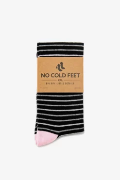Striped Groomsmen Socks By No Cold Feet - Pink 5 Striped Groomsmen Socks By No Cold Feet - Pink -US Skirt Sales 2024 BIRDY GREY NO COLD FEET SOCKS PINK BLACK STRIPED 02