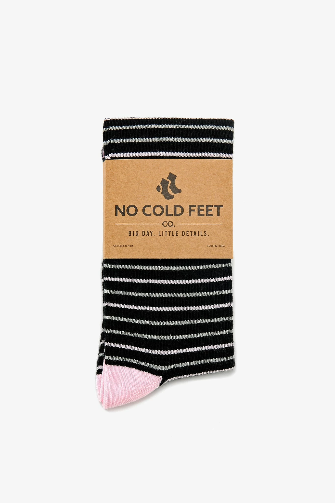 Striped Groomsmen Socks By No Cold Feet - Pink 3 Striped Groomsmen Socks By No Cold Feet - Pink - Image 3