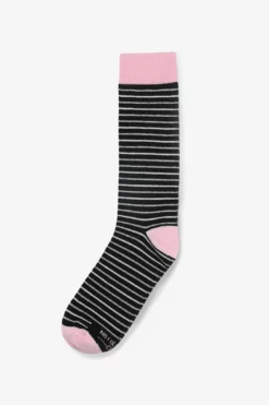 Striped Groomsmen Socks By No Cold Feet - Pink