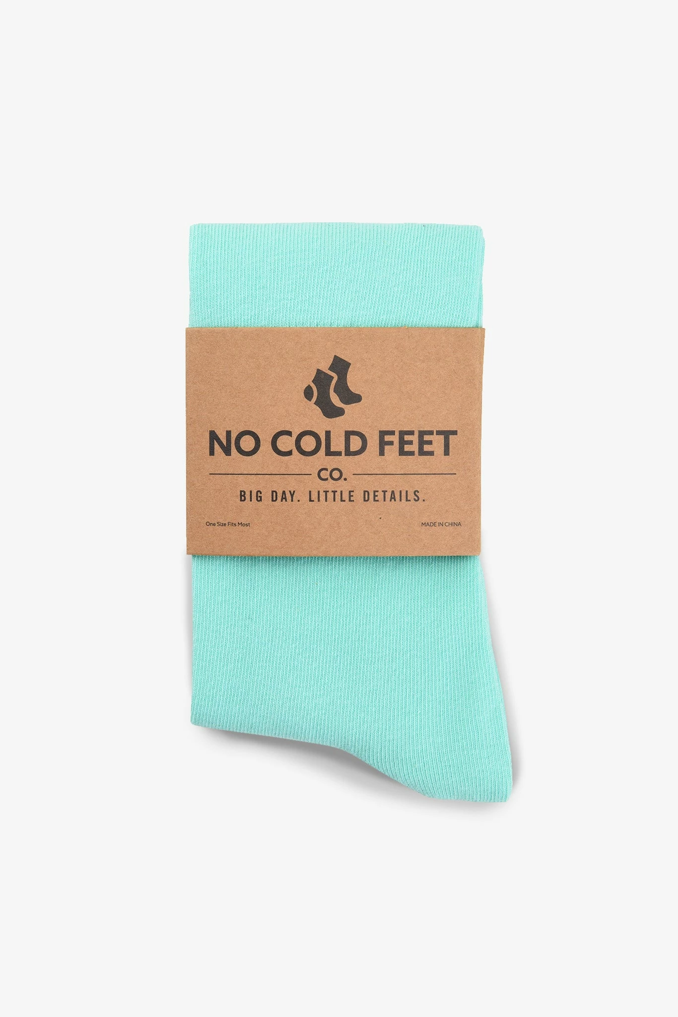 Solid Groomsmen Socks By No Cold Feet - Mint 3 Solid Groomsmen Socks By No Cold Feet - Mint - Image 3