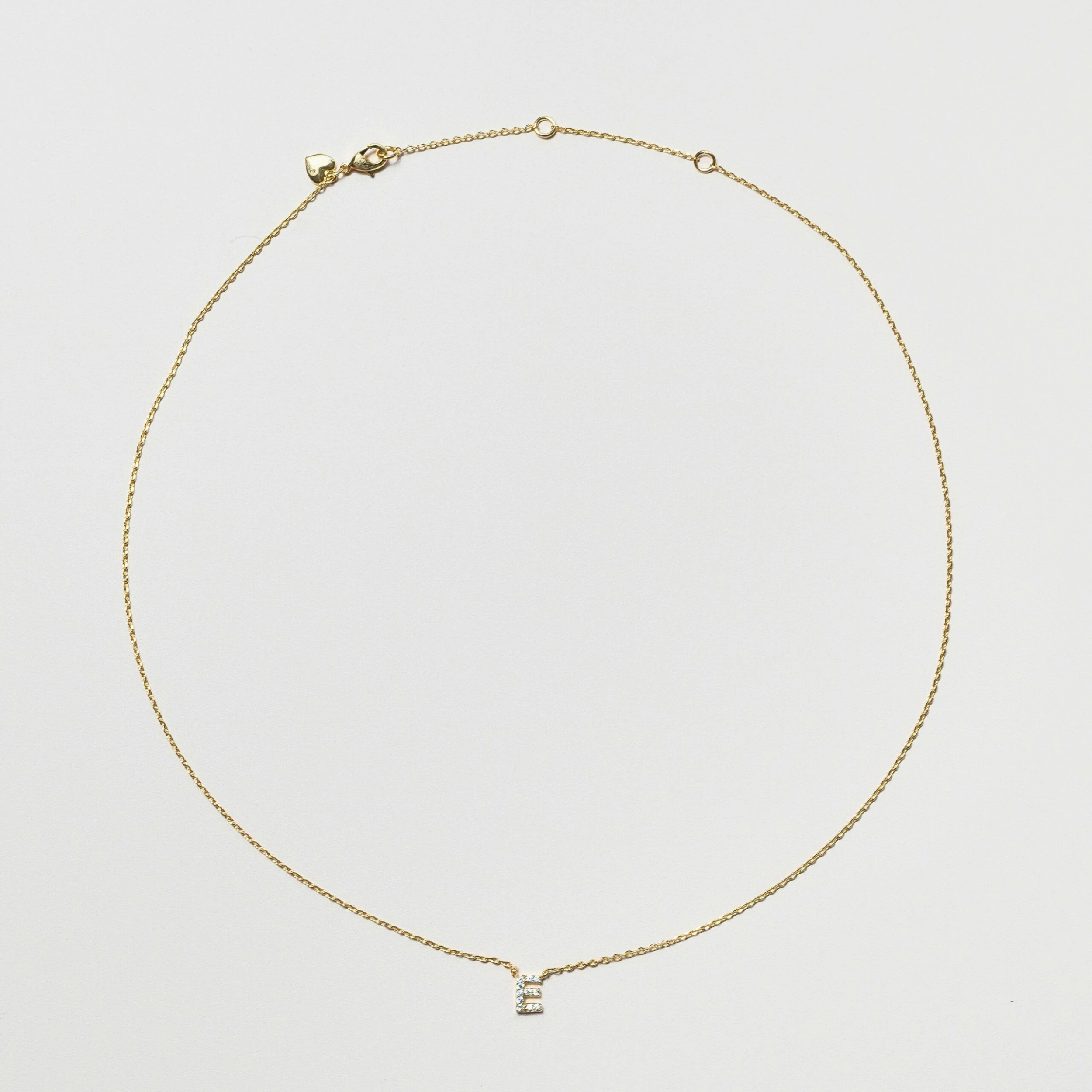 Pave Initial Necklace 3 Pave Initial Necklace - Image 3