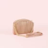 Pleated Crossbody Bag - Sand