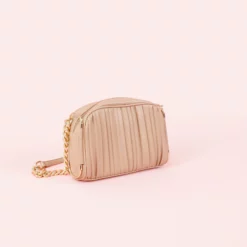 Pleated Crossbody Bag - Sand -US Skirt Sales 2024 BIRDY GREY PLEATED CHAIN CROSSBODY BRIDESMAID BAG NUDE 03 f1df39d7 919e 4b56 8772 6b37e4172c26