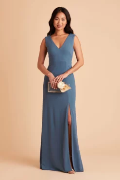 Shamin Crepe Dress - Twilight -US Skirt Sales 2024 BIRDY GREY SHAMIN BRIDESMAID DRESS TWILIGHT 01