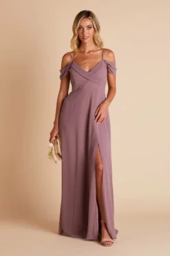 Spence Convertible Dress - Dark Mauve -US Skirt Sales 2024 BIRDY GREY SPENCE CONVERTIBLE SLIT BRIDESMAID DARK MAUVE 03