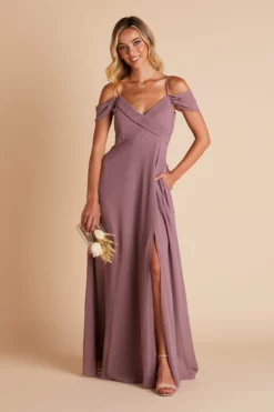 Spence Convertible Dress - Dark Mauve -US Skirt Sales 2024 BIRDY GREY SPENCE CONVERTIBLE SLIT BRIDESMAID DARK MAUVE 04