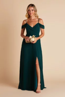 Spence Convertible Dress - Emerald -US Skirt Sales 2024 BIRDY GREY SPENCE CONVERTIBLE SLIT BRIDESMAID EMERALD 01