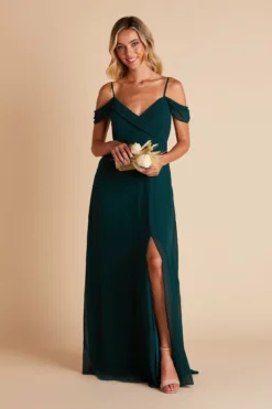 Spence Convertible Dress - Emerald -US Skirt Sales 2024 BIRDY GREY SPENCE CONVERTIBLE SLIT BRIDESMAID EMERALD 02
