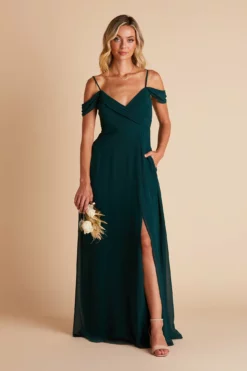 Spence Convertible Dress - Emerald -US Skirt Sales 2024 BIRDY GREY SPENCE CONVERTIBLE SLIT BRIDESMAID EMERALD 04