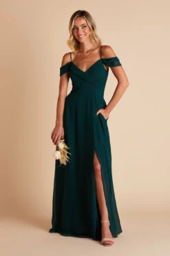 Spence Convertible Dress - Emerald -US Skirt Sales 2024 BIRDY GREY SPENCE CONVERTIBLE SLIT BRIDESMAID EMERALD 06