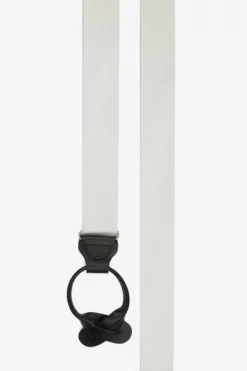 Grosgrain Suspenders By Suitshop - White