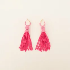 Tassel Earrings - Pink