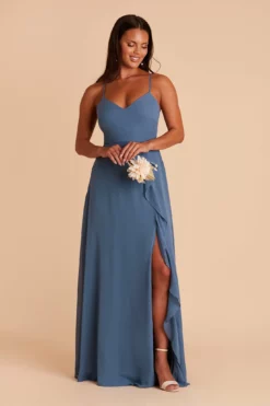 Theresa Chiffon Dress - Twilight -US Skirt Sales 2024 BIRDY GREY TERESA CONVERTIBLE BRIDESMAID DRESS TWILIGHT 03