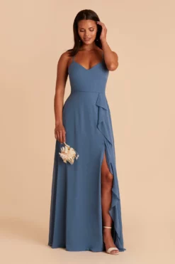 Theresa Chiffon Dress - Twilight -US Skirt Sales 2024 BIRDY GREY TERESA CONVERTIBLE BRIDESMAID DRESS TWILIGHT 04