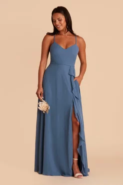 Theresa Chiffon Dress - Twilight -US Skirt Sales 2024 BIRDY GREY TERESA CONVERTIBLE BRIDESMAID DRESS TWILIGHT 06