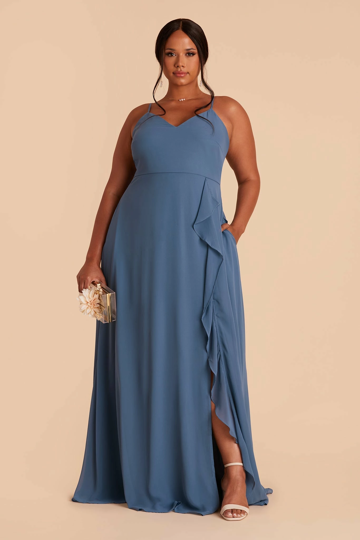 Theresa Chiffon Dress - Twilight - Image 12