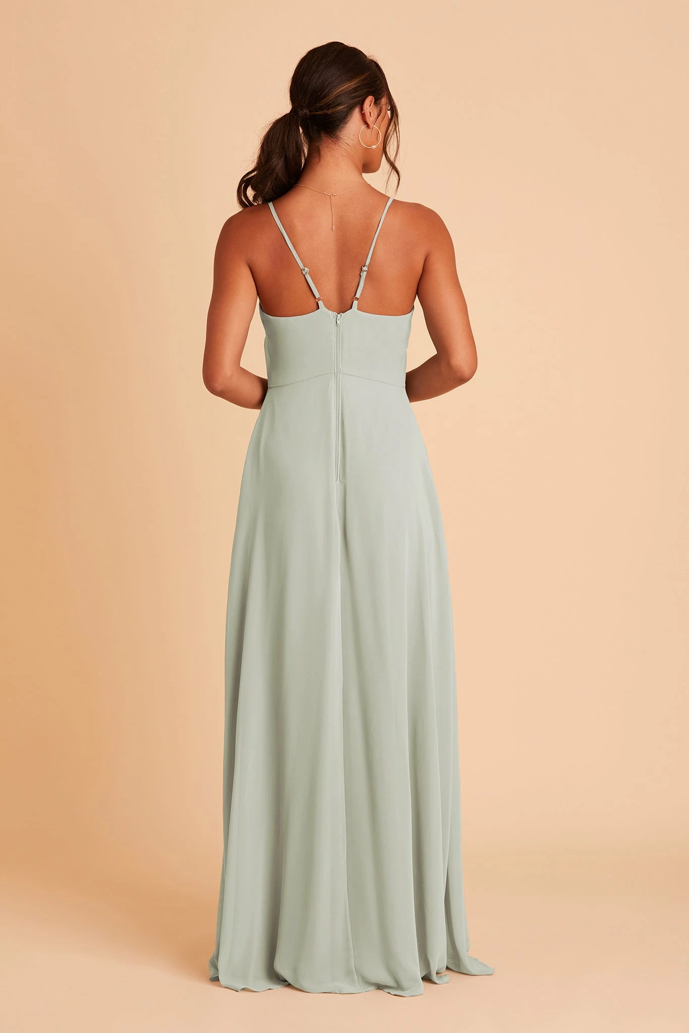 Theresa Chiffon Dress - Sage 6 Theresa Chiffon Dress - Sage - Image 6