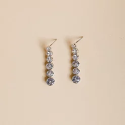 Vegas Linear Earrings -US Skirt Sales 2024 BIRDY GREY VEGAS LINEAR EARRINGS SILVER 01