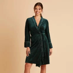 Velvet Ribbed Robe - Emerald -US Skirt Sales 2024 BIRDY GREY VELVET RIBBED ROBE GREEN 01 acfcfc73 3c8f 41b4 95ac 9af0a7afd397