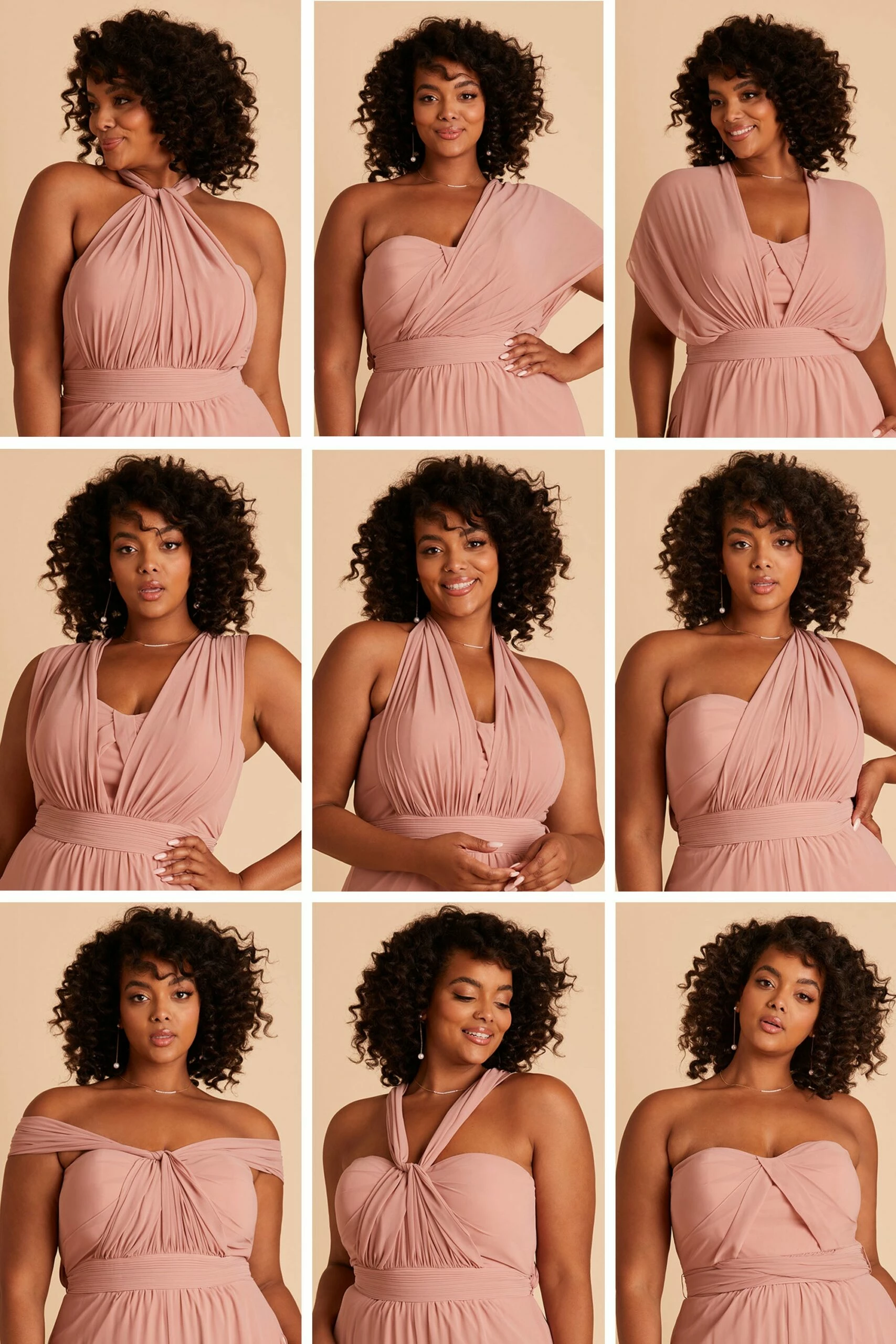 Gigi Convertible Jumpsuit - Blush Pink 6 Gigi Convertible Jumpsuit - Blush Pink - Image 6