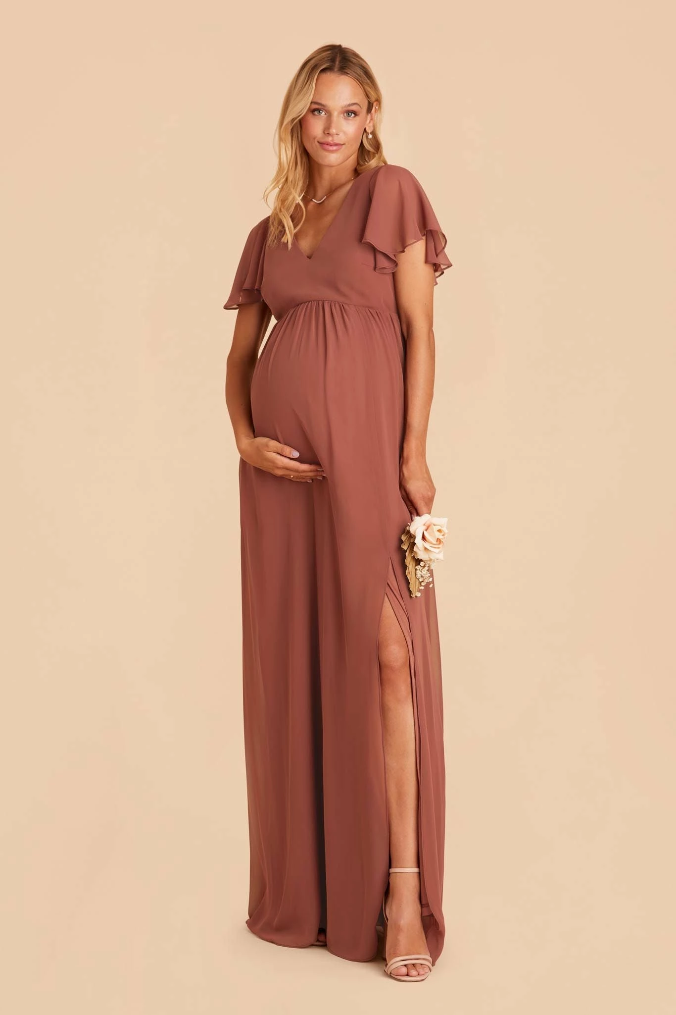Hannah Empire Dress - Desert Rose 2 Hannah Empire Dress - Desert Rose - Image 2