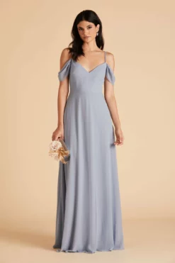 Devin Convertible Dress - Dusty Blue