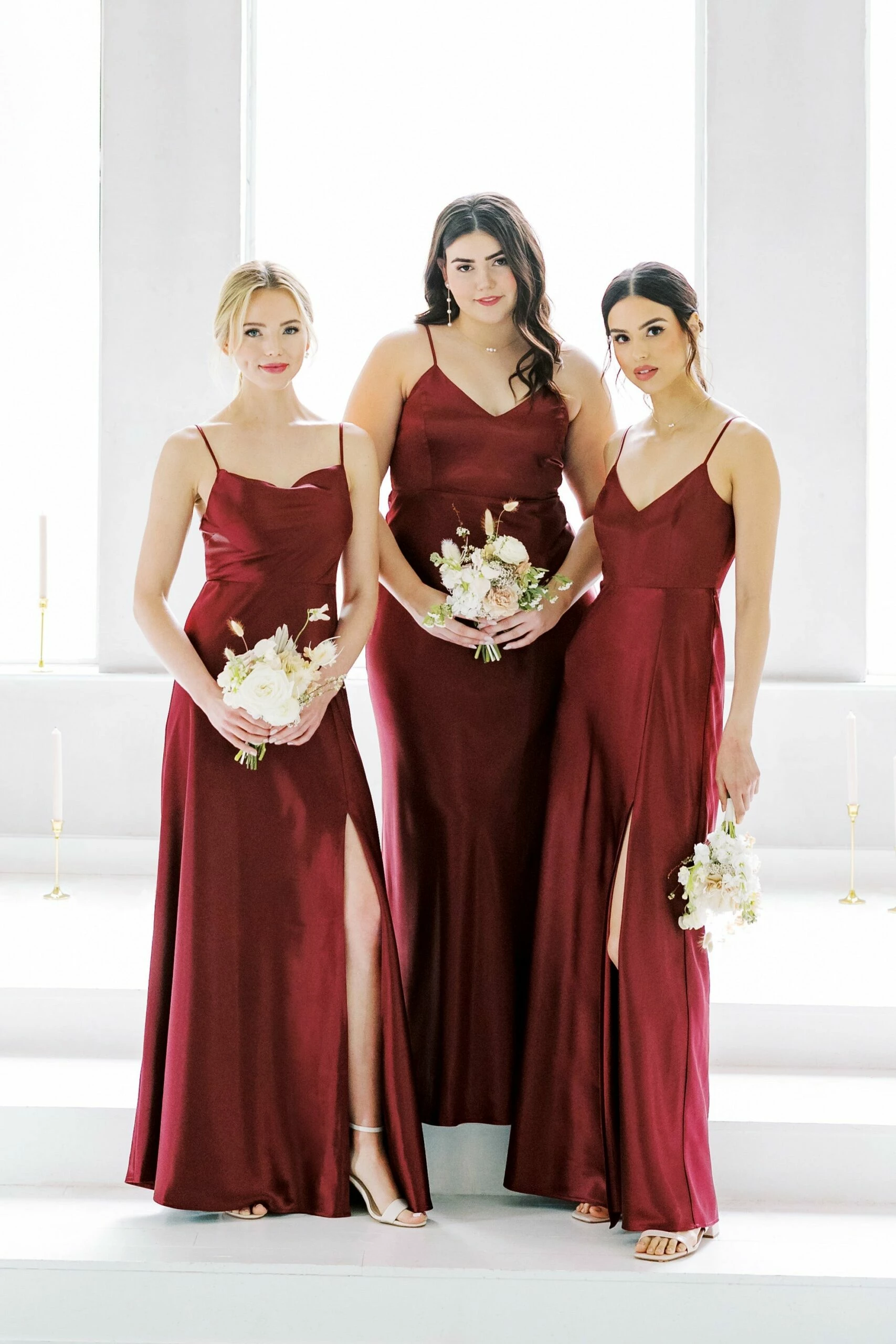 Jay Shiny Satin Dress - Cabernet 15 Jay Shiny Satin Dress - Cabernet - Image 15