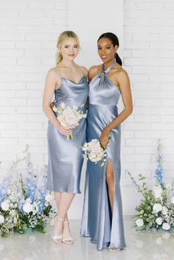 Monica Shiny Satin Dress - Dusty Blue 16 Monica Shiny Satin Dress - Dusty Blue -US Skirt Sales 2024 Lisamidi monica DUSTYBLUE scaled