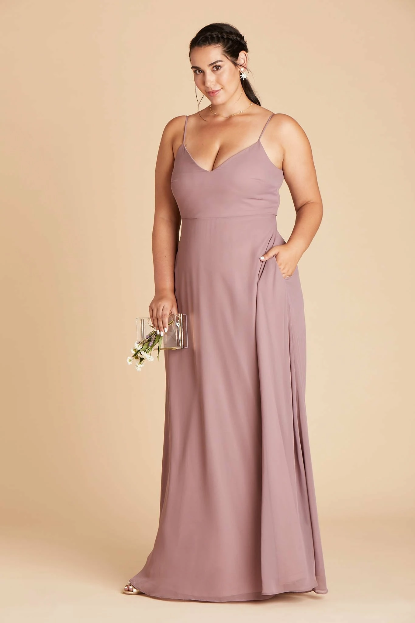 Devin Convertible Dress - Dark Mauve 3 Devin Convertible Dress - Dark Mauve - Image 3