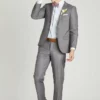 Textured Gray Suit By SuitShop