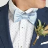 Daniel Bow Tie - Dusty Blue Sateen