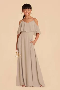 Janie Convertible Junior Dress - Almond