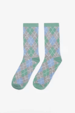 Groomsmen Socks - Blue Argyle -US Skirt Sales 2024 argyle dusty blue sage grey groomsmen socks 02