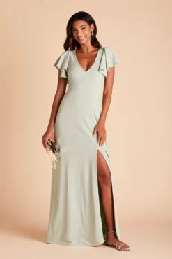 Hannah Crepe Dress - Sage