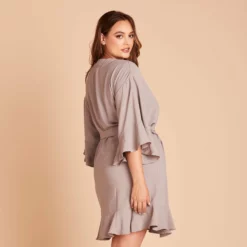 Kenny Ruffle Robe - Gray -US Skirt Sales 2024 b7dc47f877e83b18f4265a4f7a15c9b1