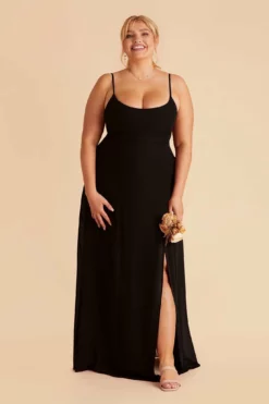 Amy Chiffon Dress - Black -US Skirt Sales 2024 black amy plus size bridesmaid dress 01 c776c859 b465 4ede a5e3 1ce8badd59f4
